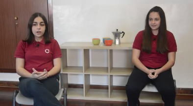 Un café contigo, con las alumnas de 2º ESO, recientemente ganadoras del concurso. Jóvenes por el agua frente el cambio climático.